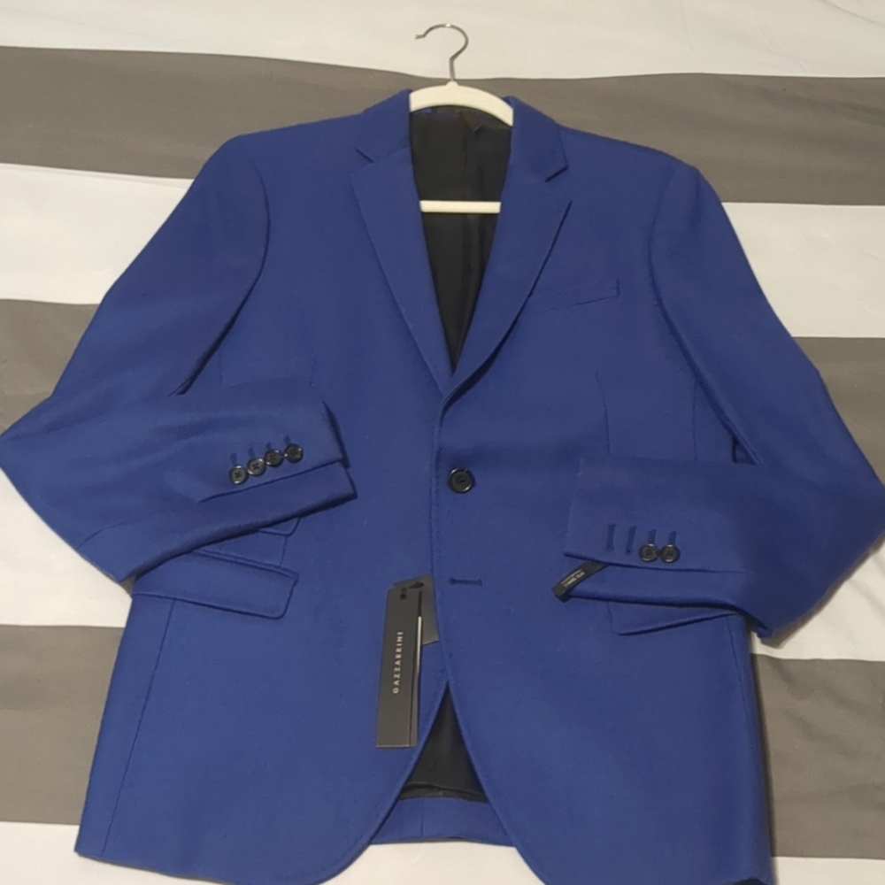 Brand New Gazzarini Blue Camel blazer size 38